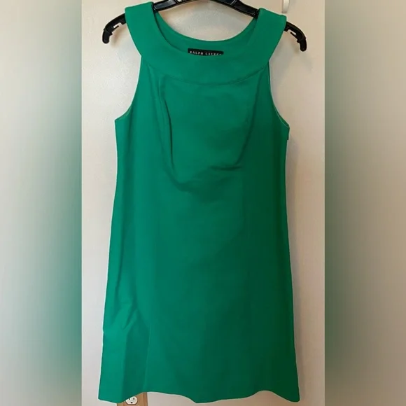 Ralph Lauren Hampton Green Dress Size 8 - Picture 1 of 4